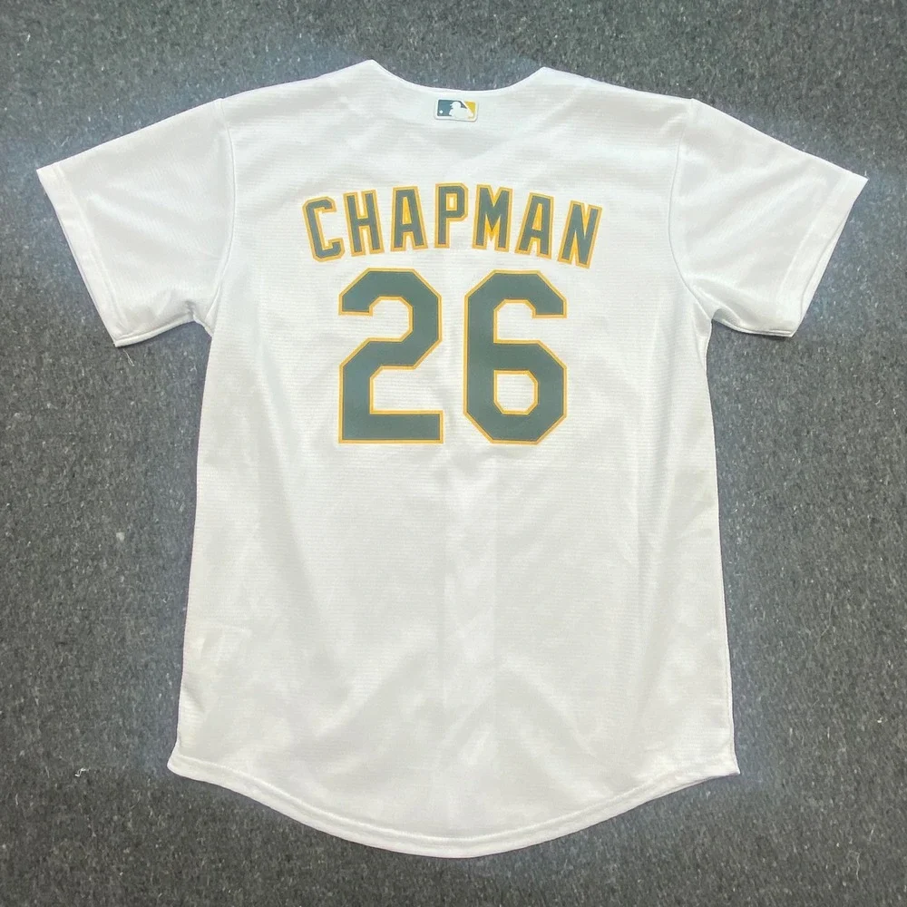 Nike‎ Oakland Athletics Jersey M/10/12 Youth White Matt Chapman 26 Baseball MLB